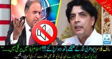 Rauf Klasra targeting Ch nisar again! 92 News had to mute Rauf Klasra's sound when he was saying 