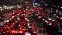 Kar yağışı İstanbul trafiğini felç etti