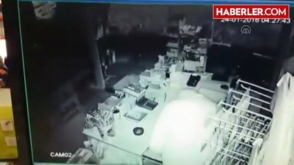 Yüzü Maskeli Hırsızlar Güvenlik Kamerasına Yansıdı