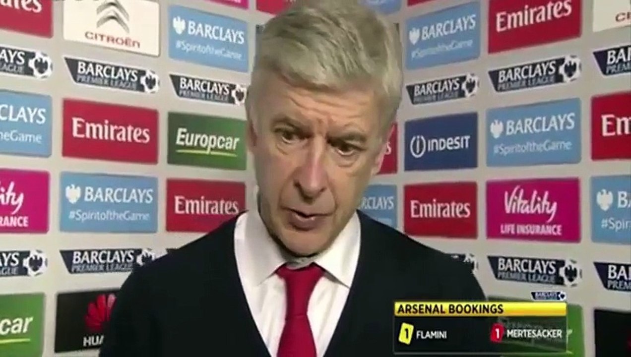 Arsenal 0-1 Chelsea - Arsene Wenger Post Match Interview - Red Card Was Very Harsh