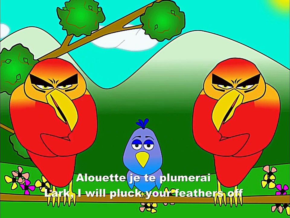 Alouette, gentill alouett - alain l lait (Frenc body part - fo birds)