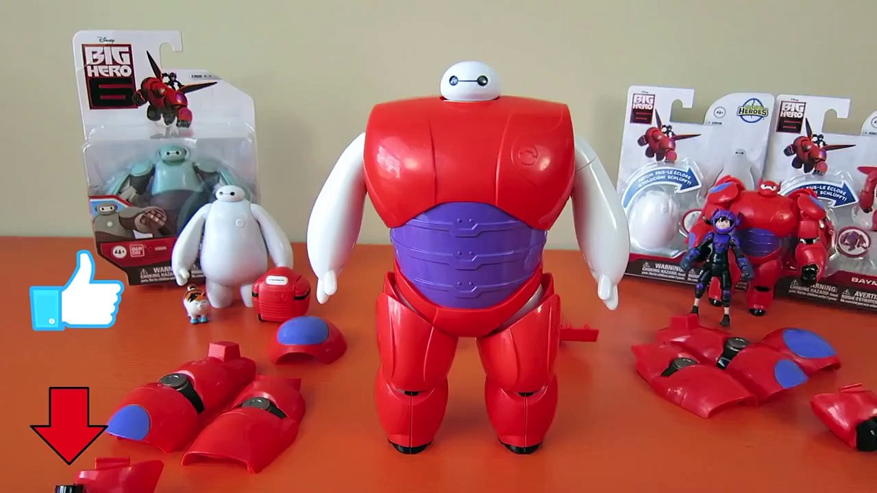 BIG HERO 6 BAYMAX TRANSFORMER EGG HATCH N HEROES ARMOR UP NURSE ROBOT
