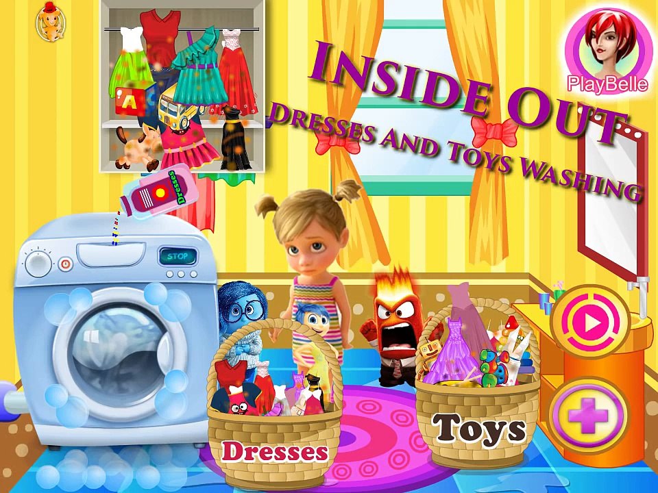 Inside Out Washing Day - Best Game for Little Girls
