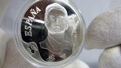 Euro Coin Silver Proof Espana Spain Salvador Dali