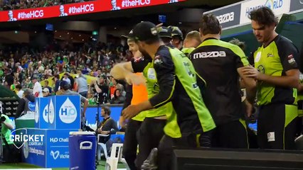Sydney Thunder's title celebrations last night!