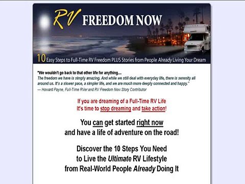 RV Freedom Now 10 Easy Steps To Full-time RV Freedom