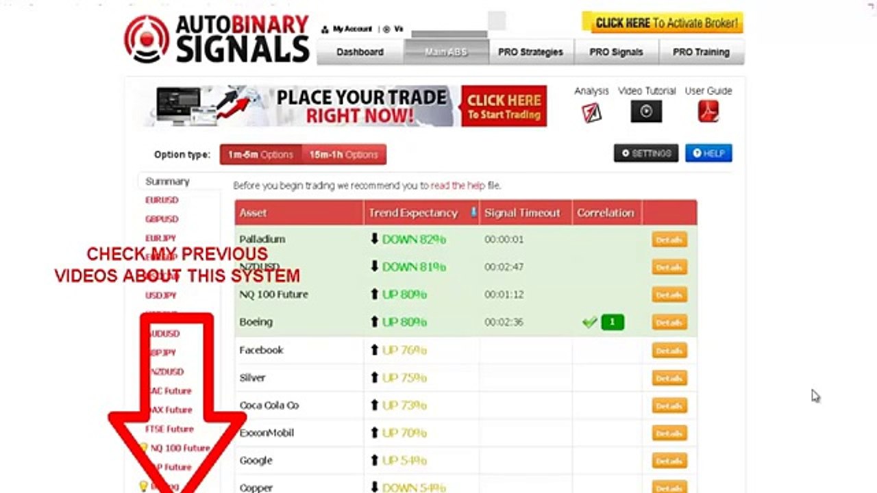 Auto Binary Signals in Action - Earn $70 every 60sec Binary Options Trading!