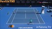 Novak Djokovic vs Gilles Simon AMAZING POINT Australian Open 2016