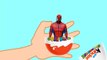 Whats Inside Animated Kinder Surprise Eggs: Spiderman & Hulk Fun Fight for Kids