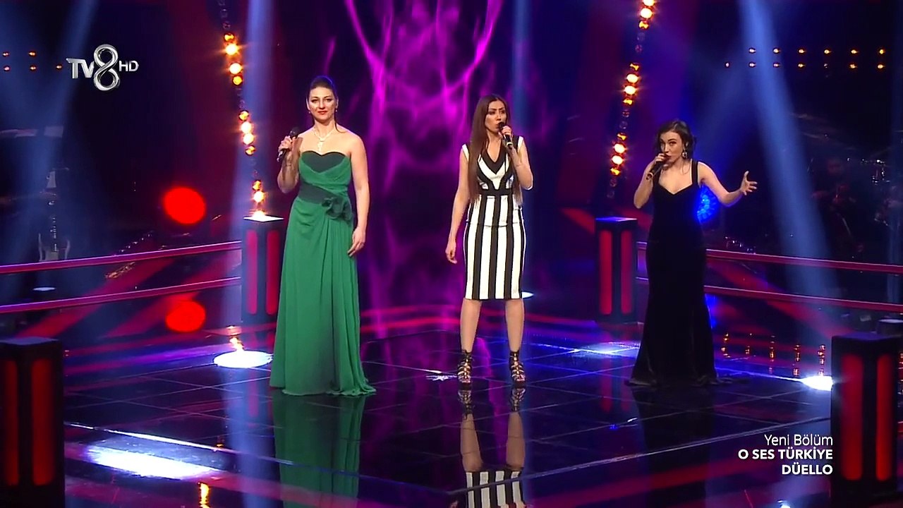 Bilge & Olga & Sara - Funiculì, Funiculà | O Ses Türkiye Düello Performansı