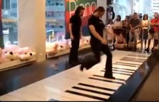 Amazing, Beautiful Girls Playing Big Piano