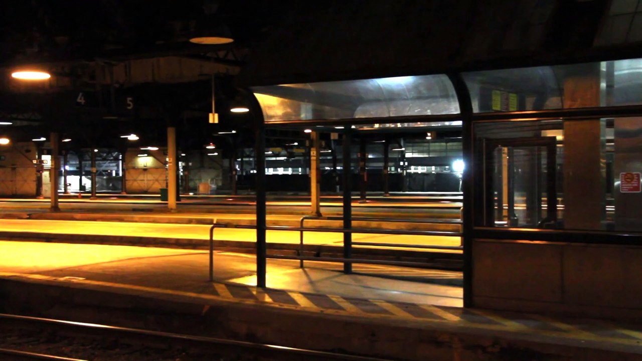 Amtrak Train at Night