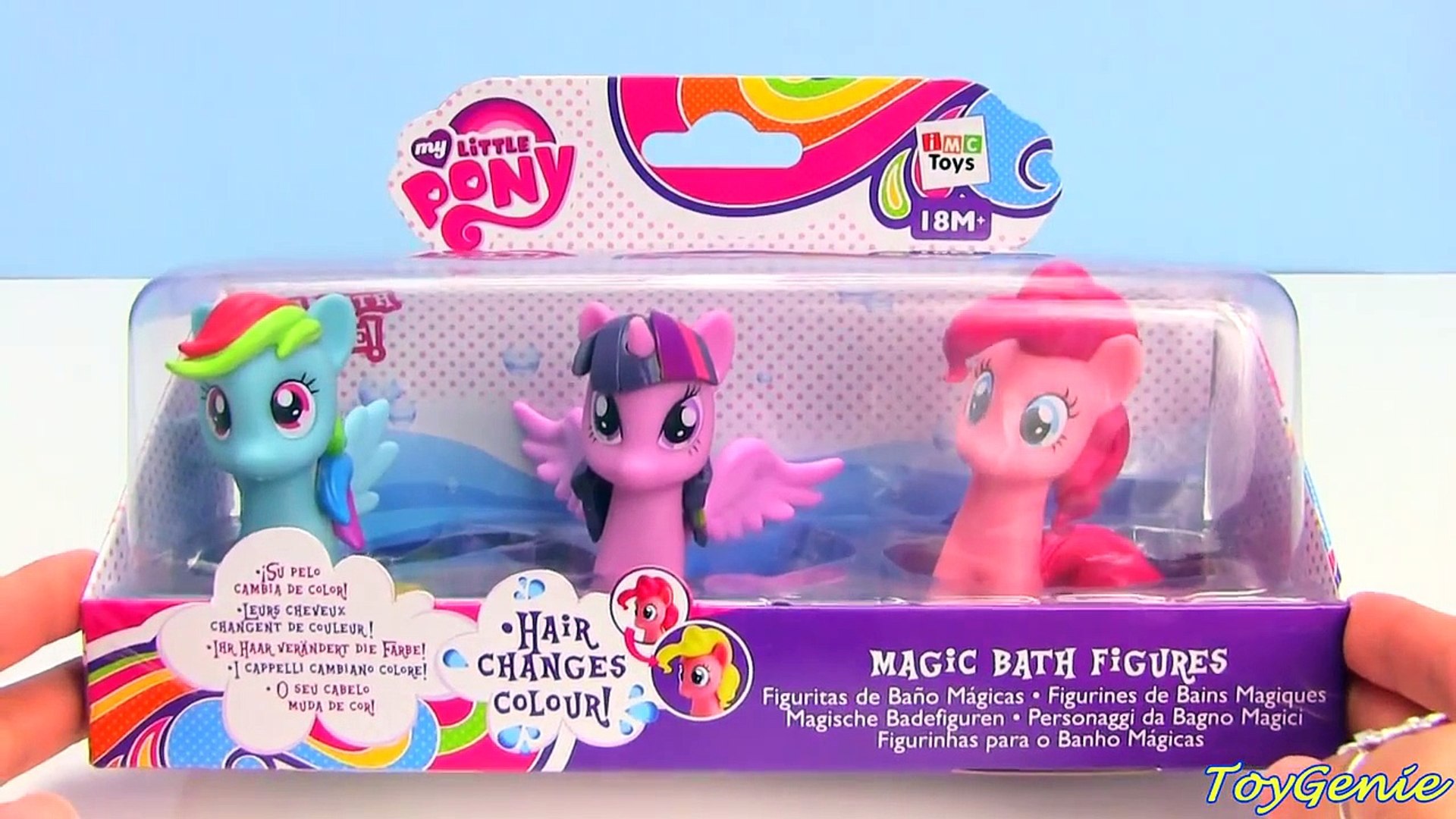 my little pony color changing magic bath figures
