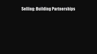 (PDF Download) Selling: Building Partnerships PDF