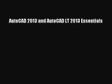 AutoCAD 2013 and AutoCAD LT 2013 Essentials  PDF Download