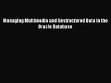 [PDF Download] Managing Multimedia and Unstructured Data in the Oracle Database [Download]