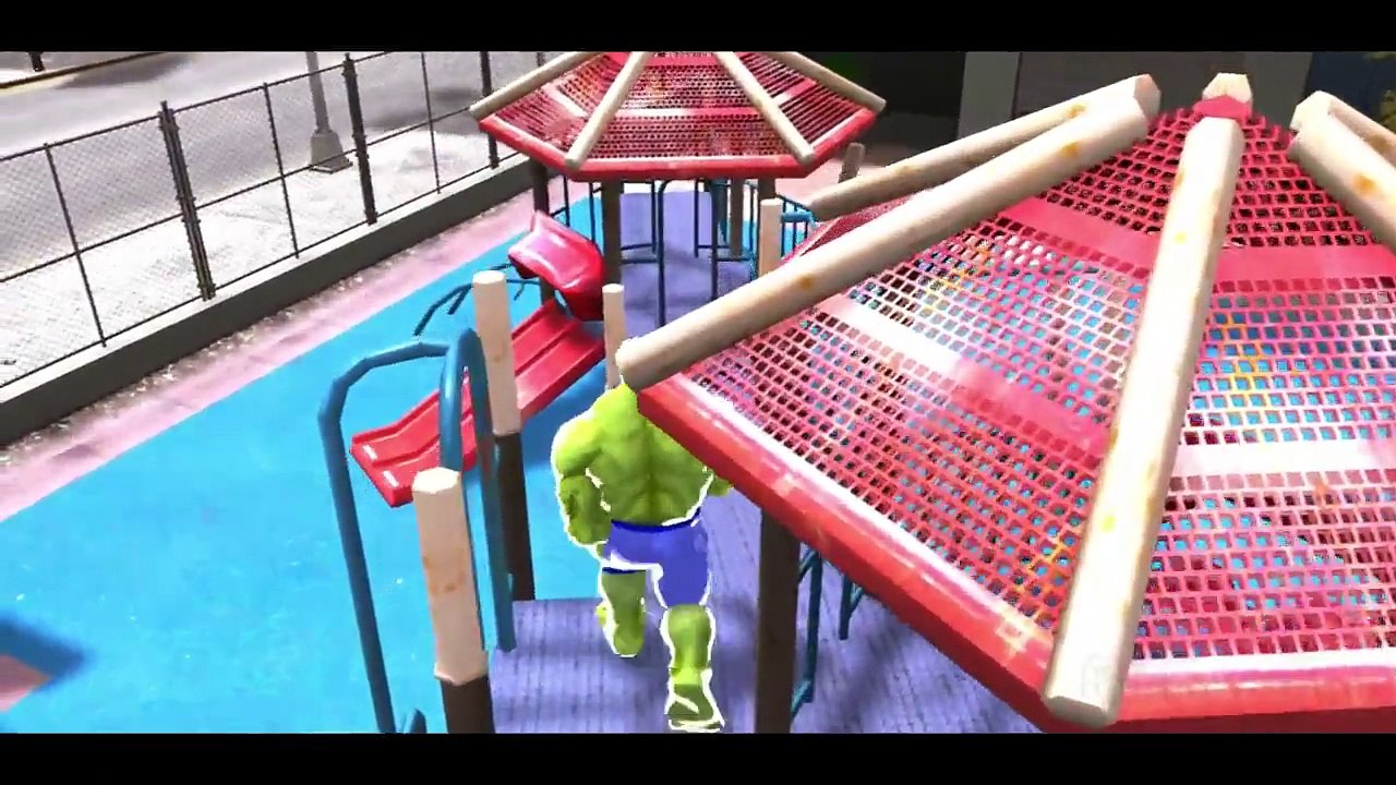 HULK & RED HULK Playtime w/ McQueen Cars + Nursery Rhymes Songs for Children