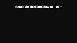 Geodesic Math and How to Use It  Free Books