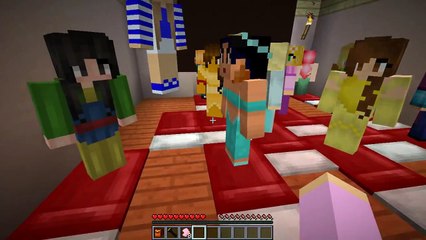 Minecraft- Princess Sleepover- SNOW WHITES MOVIE SLEEPOVER!