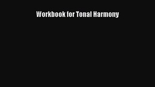 (PDF Download) Workbook for Tonal Harmony Download