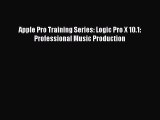 (PDF Download) Apple Pro Training Series: Logic Pro X 10.1: Professional Music Production Download