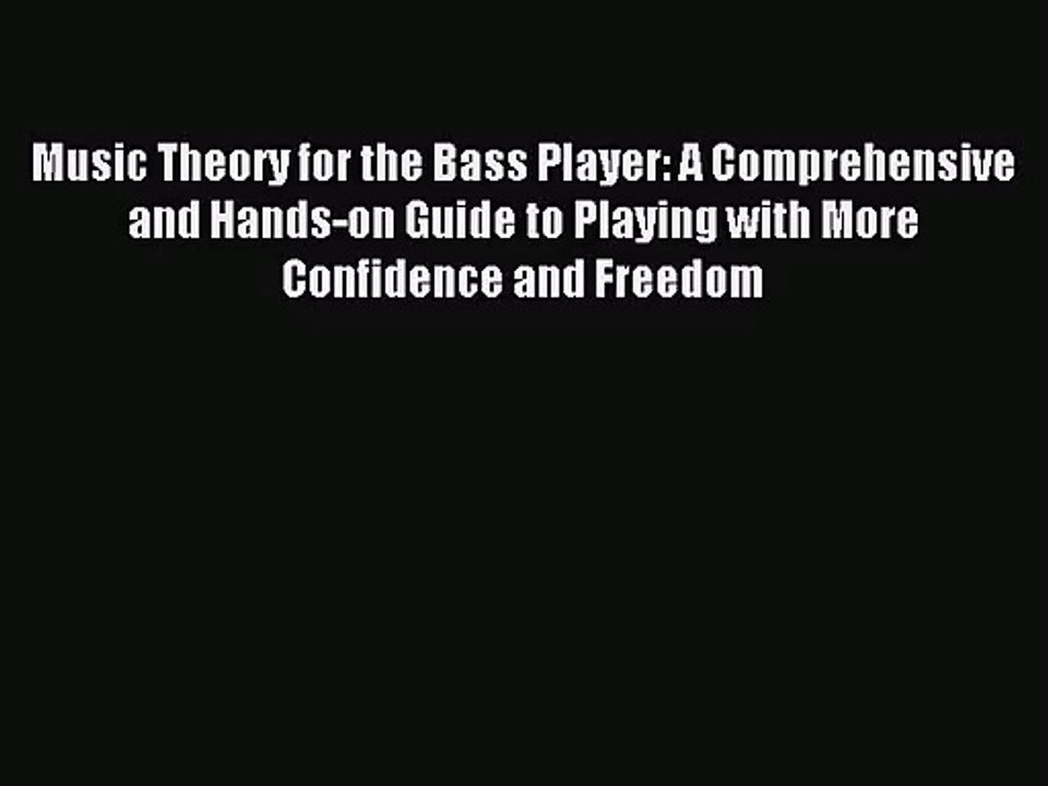 music theory for the bass player pdf download