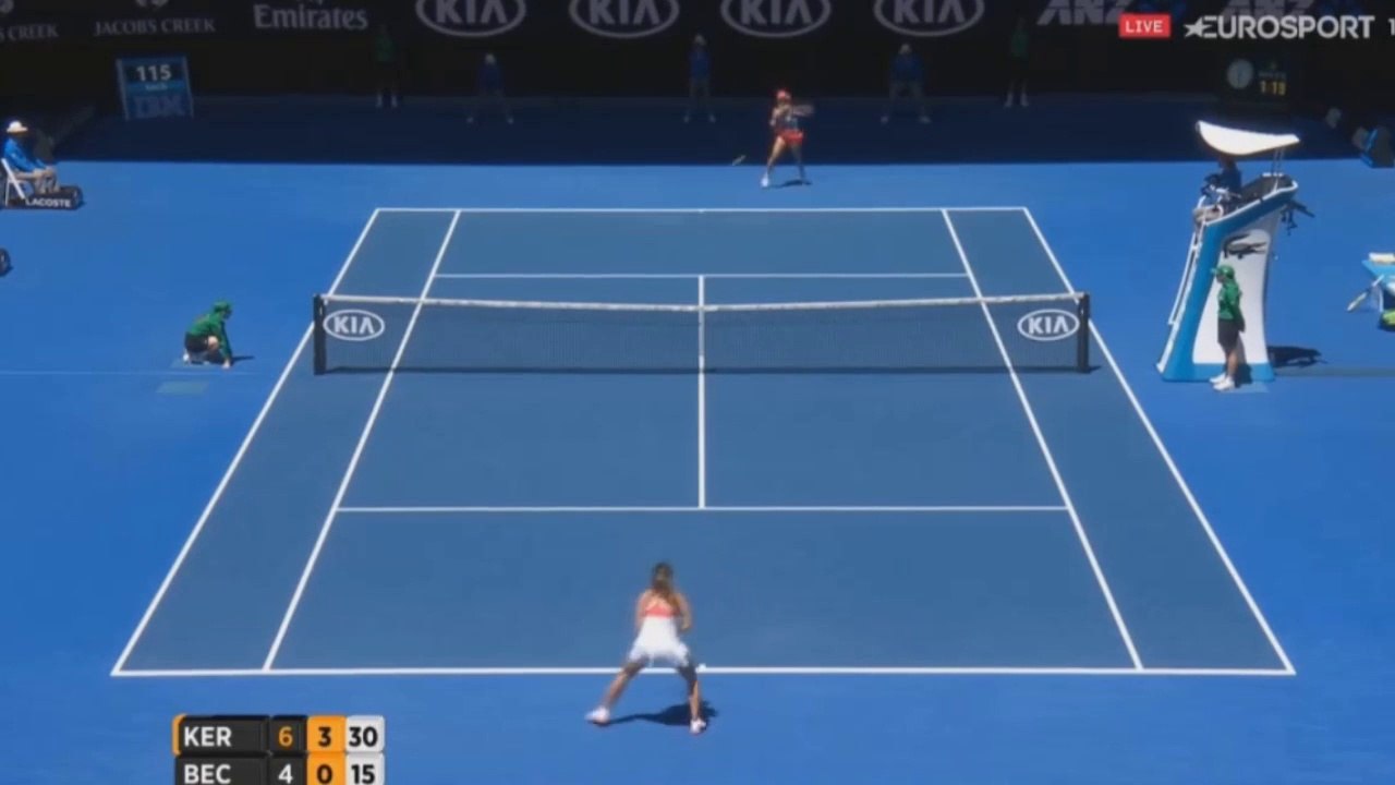 Angelique Kerber vs Annika Beck ~  Highlights -- AO 2016