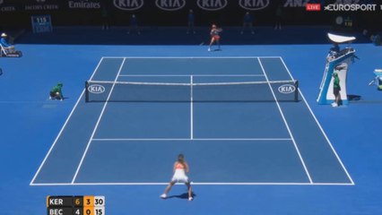 Angelique Kerber vs Annika Beck ~  Highlights -- AO 2016