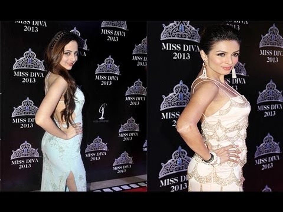 Bollywood Celeb At Red Carpet Of Miss Diva 2013
