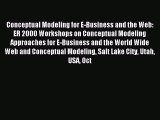 [PDF Download] Conceptual Modeling for E-Business and the Web: ER 2000 Workshops on Conceptual