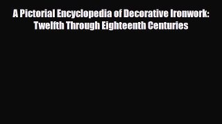 [PDF Download] A Pictorial Encyclopedia of Decorative Ironwork: Twelfth Through Eighteenth