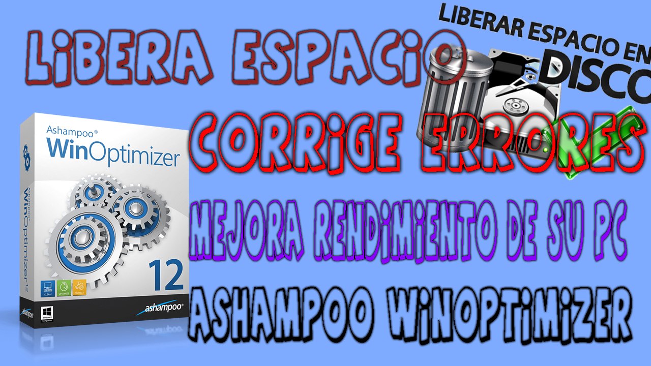 Libera espacio y corrige errores de su PC Ashampoo WinOptimizer