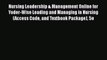 PDF Download Nursing Leadership & Management Online for Yoder-Wise Leading and Managing in