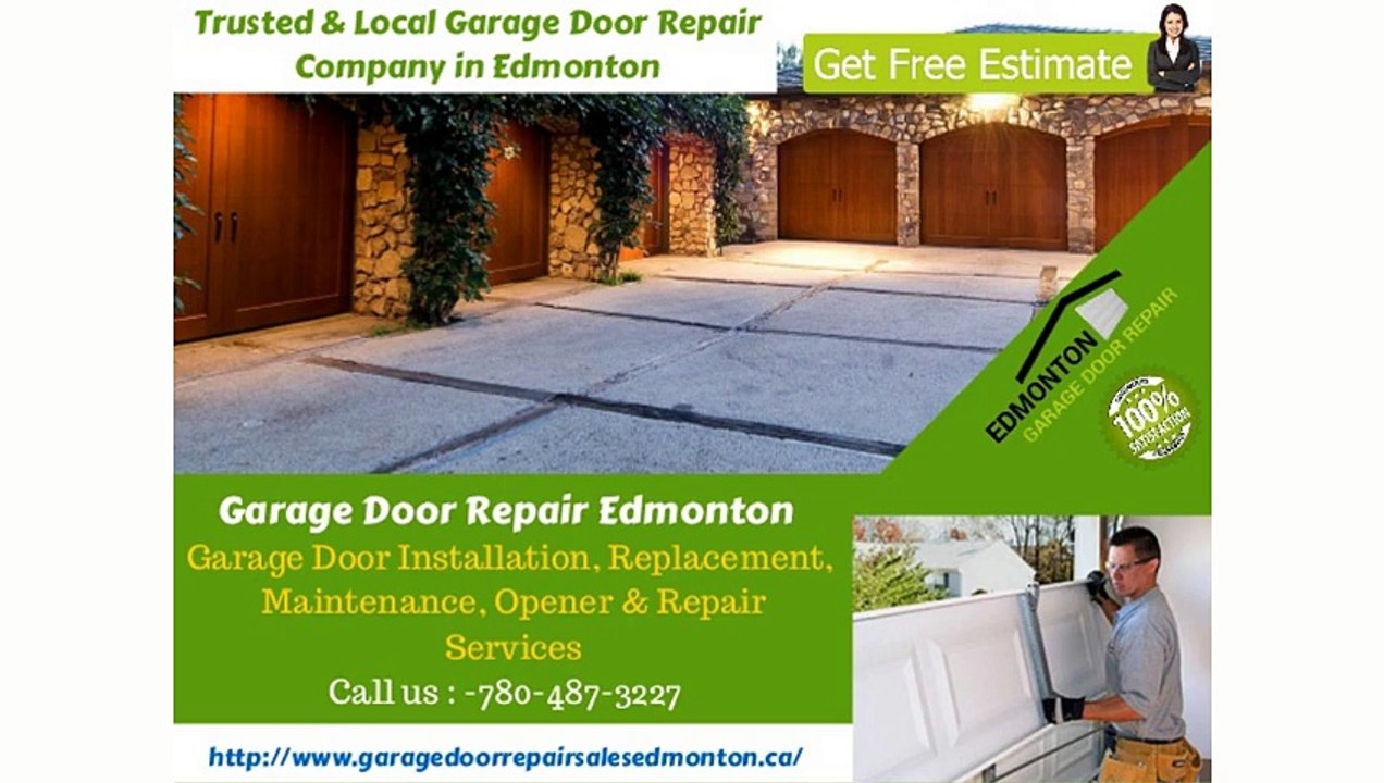 Garage Door Repair Edmonton, Replacement, Opener Maintenance and Installation Service