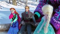 SLEIGHING! SNOW fun ! ELSA and ANNA toddlers play in SNOW and have fun (Latest Sport)