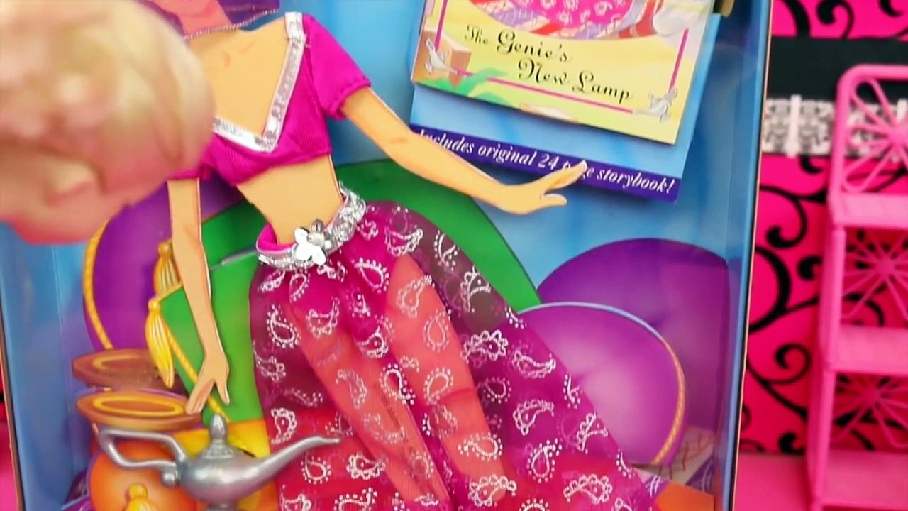 BARBIE BECOMES A GENIE ❤ Disney Frozen Elsa, Anna and Spiderman Dolls DisneyCarToys