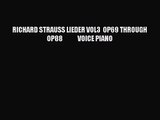 [PDF Download] RICHARD STRAUSS LIEDER VOL3  OP69 THROUGH OP88            VOICE PIANO [Read]