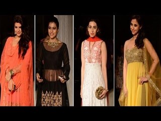 Kajol, Karisma,Jacqueline,Urmila come to cheer Manish Malhotra at Lakme Fashion Week