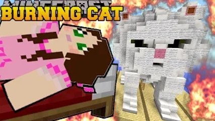 PAT AND JEN PopularMMOs Minecraft: BURNING CLOUD THE KITTEN GAMINGWITHJEN Mini-Game