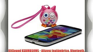 KitSound KSBMBSOWL - Altavoz inal?mbrico Bluetooth compatible con smartphones tabletas y dispositivos