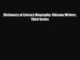 [PDF Download] Dictionary of Literary Biography: Chicano Writers Third Series [Read] Online