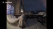 Amazing time-lapse shows blizzard engulfing garden in Virginia, US