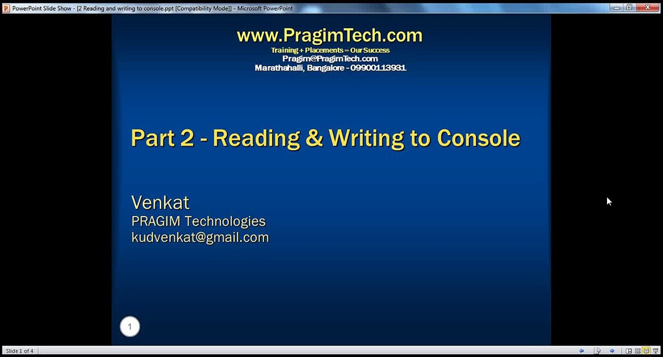 Part 2 - C# Tutorial - Reading and writing to a console