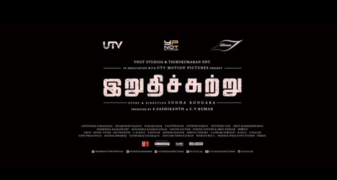 Irudhi Suttru Trailer 2 - Releasing on 29 Jan 2016