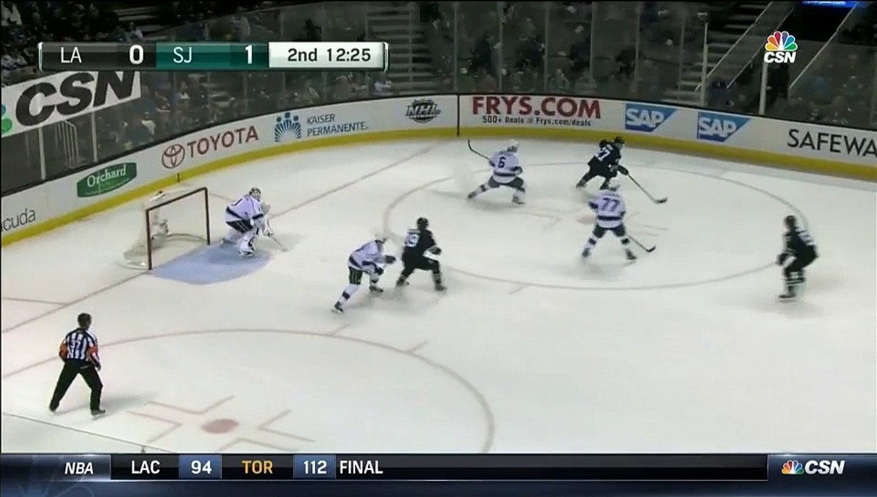San Jose Sharks 2-3 (2-2) Los Angeles Kings -  NHL - Highlights - 25-01-2016