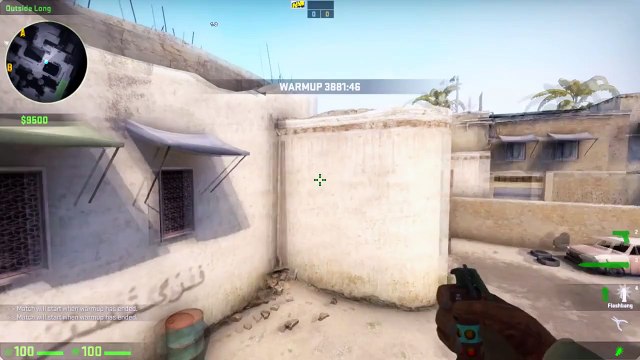 CS:GO Guide by ceh9: \ B-site one way smoke on de_dust2 \ (ENG SUBS)