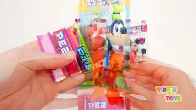 Learn Colors with Mickey Mouse and Friends PEZ Candy Dispensers (FULL HD)