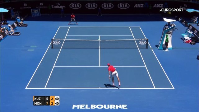 Open d'Australie 2016 : Plongeon de Gaël Monfils