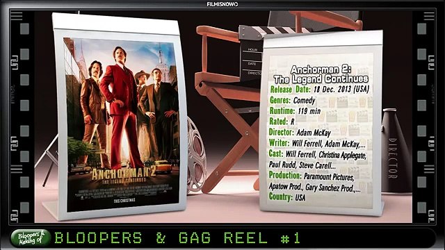 Anchorman 2 The Legend Continues (2013) Bloopers Outtakes Gag Reel (Part1 2)