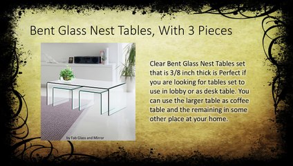 Bent Glass Nest Tables Online